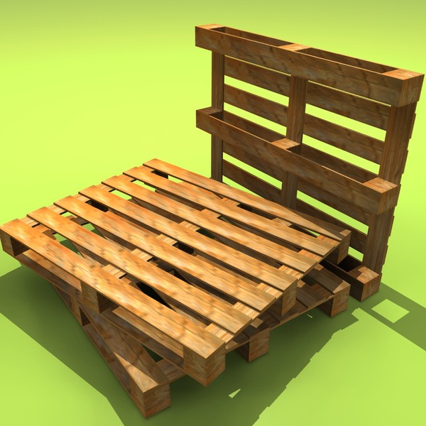 wooden pallet 3d model - Wood Pallet... by tanase laurentiu